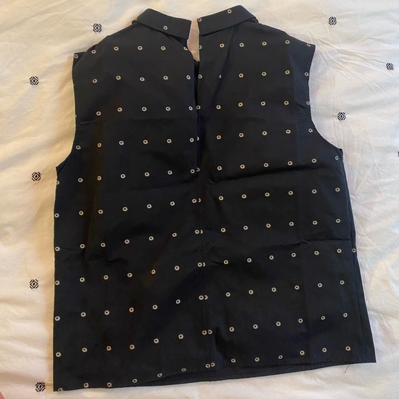 Sleeveless Black and White Steven Alan Top Blouse - Made in USA - Picture 5 of 7